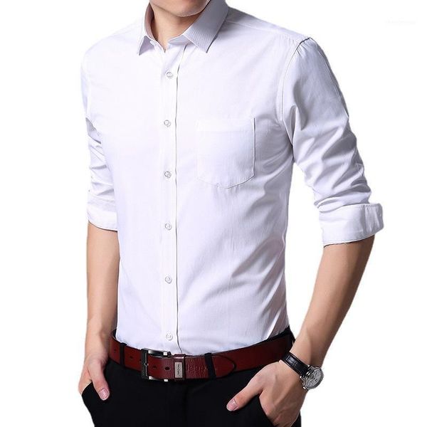 men's dress shirts men shirt 2021 long-sleeved solid color slim business professional plus size clothing, White;black
men's dress shirts men shirt 2021 long-sleeved solid color slim business professional plus size clothing, White;black