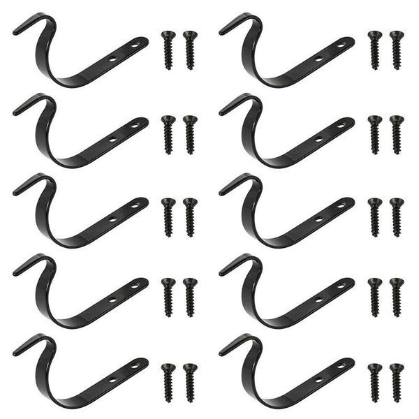 hooks & rails 1/4/10pcs hanging basket brackets metal strong outdoor wall garden hook black lks99
hooks & rails 1/4/10pcs hanging basket brackets metal strong outdoor wall garden hook black lks99