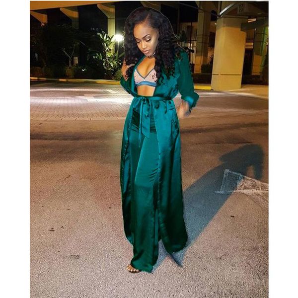 sports suit women fashion leisure imitation silk long cardigan pant two piece set tracksuits streetwear outfits women's clothing pants, White
sports suit women fashion leisure imitation silk long cardigan pant two piece set tracksuits streetwear outfits women's clothing pants, White