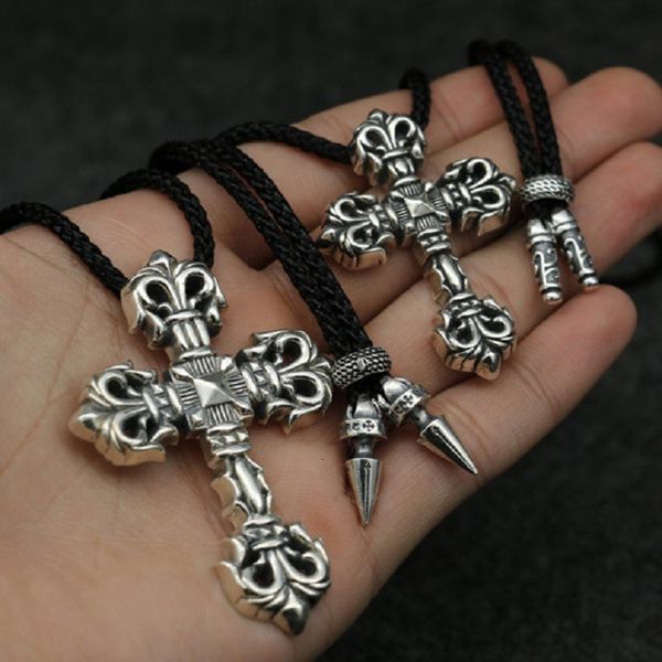 necklace s925 sterling silver croquet men's flame cross pendant make old couple hip hop
necklace s925 sterling silver croquet men's flame cross pendant make old couple hip hop