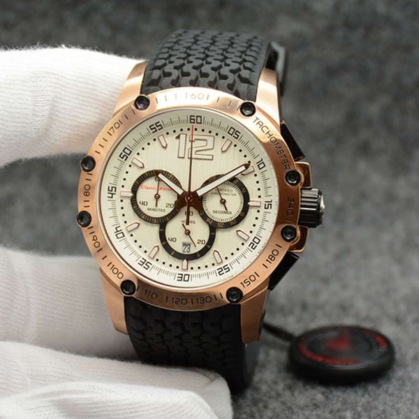 men wristwatches 45.5mm quartz chrono superfast white dial rubber strap mens watch watches stainless steel gold case, Slivery;brown
men wristwatches 45.5mm quartz chrono superfast white dial rubber strap mens watch watches stainless steel gold case, Slivery;brown