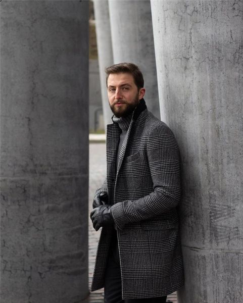 Men's Wool & Blends Winter Plaid Gray Woolen Overcoat Warm Singal Breasted Thick Loose Mid-Length Casual Trench Coat Male Jacket QQFI, Black
Men's Wool & Blends Winter Plaid Gray Woolen Overcoat Warm Singal Breasted Thick Loose Mid-Length Casual Trench Coat Male Jacket QQFI, Black
