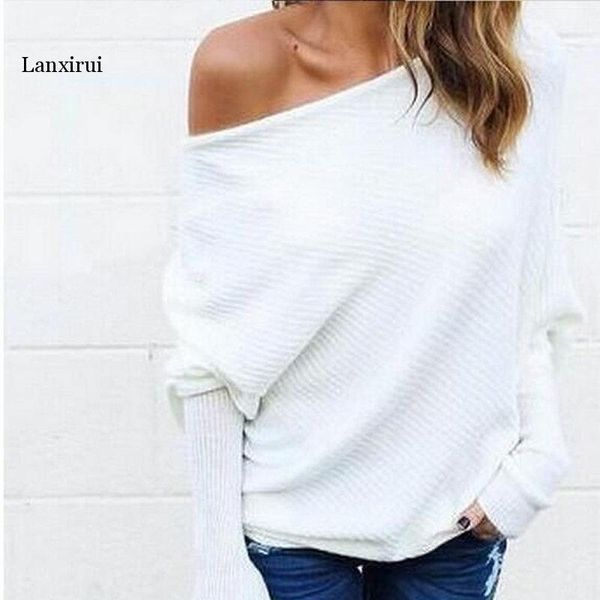 women's sweaters women sweater off the shoulder pullover baggy ladies o-neck chunky knitted oversize female jumper, White;black
women's sweaters women sweater off the shoulder pullover baggy ladies o-neck chunky knitted oversize female jumper, White;black