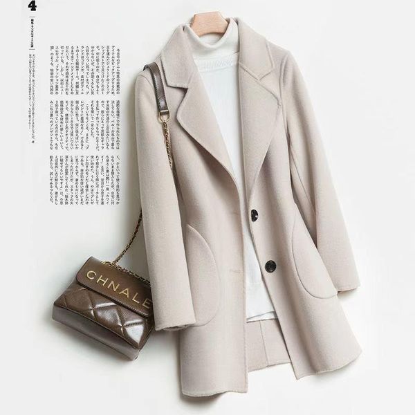 women's wool & blends women 2021 autumn winter long outwear casual solid color sleeve thick jackets female vintage loose warm coat w879, Black
women's wool & blends women 2021 autumn winter long outwear casual solid color sleeve thick jackets female vintage loose warm coat w879, Black