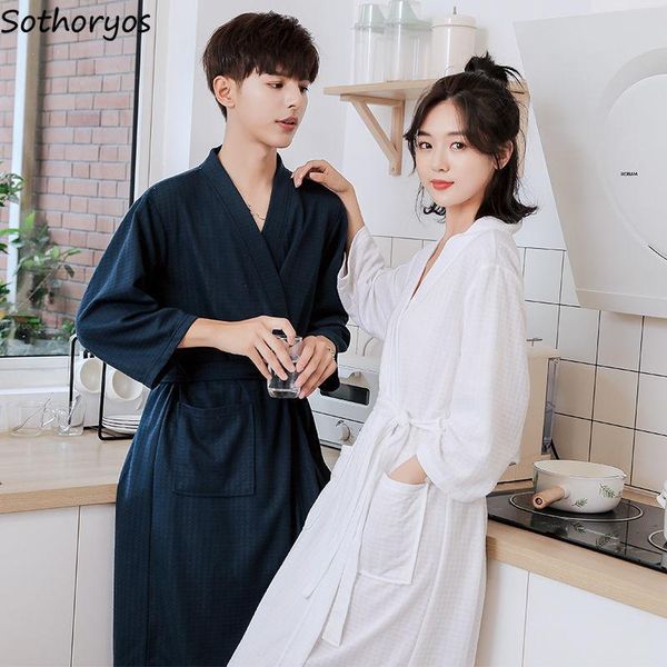 women's sleepwear women robes couple solid simple comfortable bathrobe female lace up all-match classic basic daily korean style homewe, Black;red
women's sleepwear women robes couple solid simple comfortable bathrobe female lace up all-match classic basic daily korean style homewe, Black;red