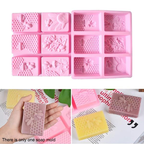 easy clean beehive reusable 3d bee honeycomb 6 forms homemade craft soft silicone diy baking soap mold cake making rectangle tools
easy clean beehive reusable 3d bee honeycomb 6 forms homemade craft soft silicone diy baking soap mold cake making rectangle tools