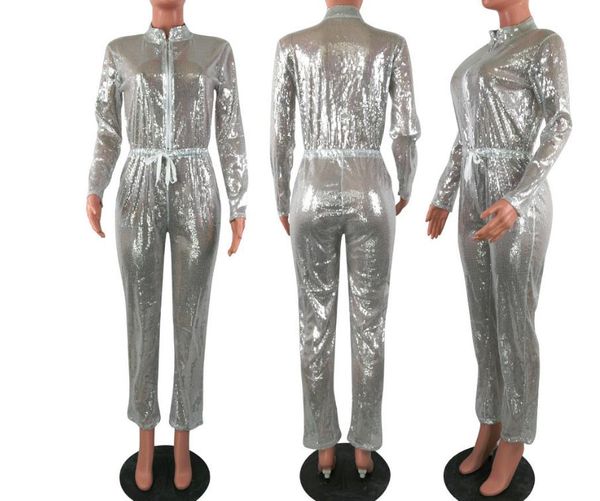women jumpsuits glitter sequin metallic rompers long sleeve onesie loose pants party clubwear with belt zipper closure s-3xl red black silve, Black;white
women jumpsuits glitter sequin metallic rompers long sleeve onesie loose pants party clubwear with belt zipper closure s-3xl red black silve, Black;white