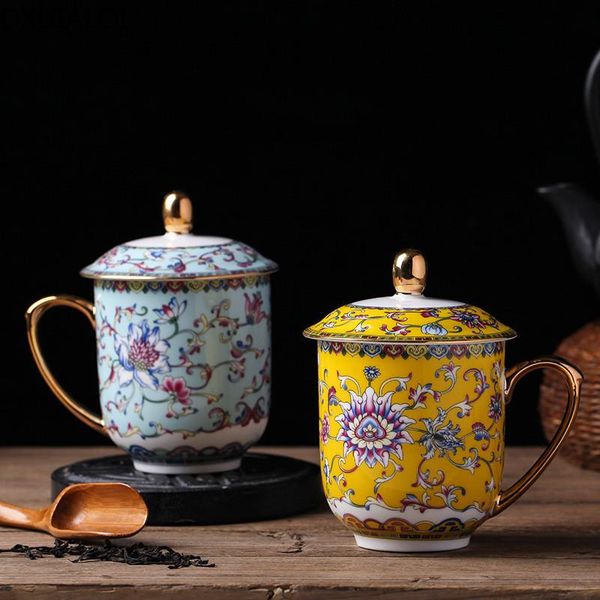 mugs chinese retro ceramic enamel hand-painted gold water cup with lid office meeting living room of tea afternoon
mugs chinese retro ceramic enamel hand-painted gold water cup with lid office meeting living room of tea afternoon