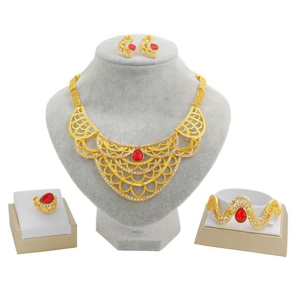 earrings & necklace liffly bridal gift fashion dubai gold jewelry sets inlaid crystal bracelet ring charm accessories, Silver
earrings & necklace liffly bridal gift fashion dubai gold jewelry sets inlaid crystal bracelet ring charm accessories, Silver