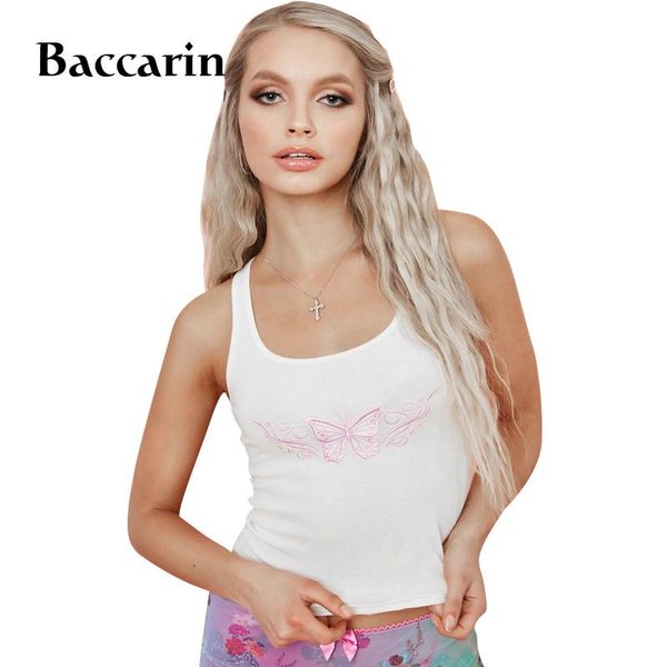 women's tanks & camis baccarin butterfly embroidery ribbed women crop u neck bodycon streetwear 2021 summer clothes cute korea, White
women's tanks & camis baccarin butterfly embroidery ribbed women crop u neck bodycon streetwear 2021 summer clothes cute korea, White