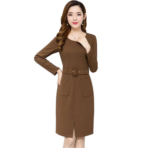 casual dresses autumn women dress spring fashion o-neck long sleeve slim party plus size elegant female knitting vestidos, Black;gray
casual dresses autumn women dress spring fashion o-neck long sleeve slim party plus size elegant female knitting vestidos, Black;gray