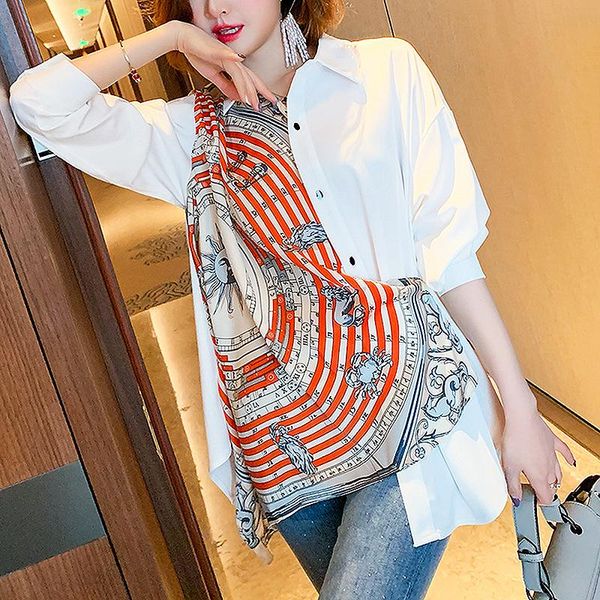 fashion full sleeve shirt ladies clothes womens and blouses streetwear loose printing scarves patchwork blouse women sl528 women's & s, White
fashion full sleeve shirt ladies clothes womens and blouses streetwear loose printing scarves patchwork blouse women sl528 women's & s, White