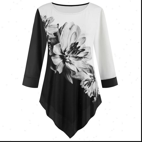 white elegant flower printed women shirts casual patchwork three quarter sleeve tunic plus size leopard
white elegant flower printed women shirts casual patchwork three quarter sleeve tunic plus size leopard