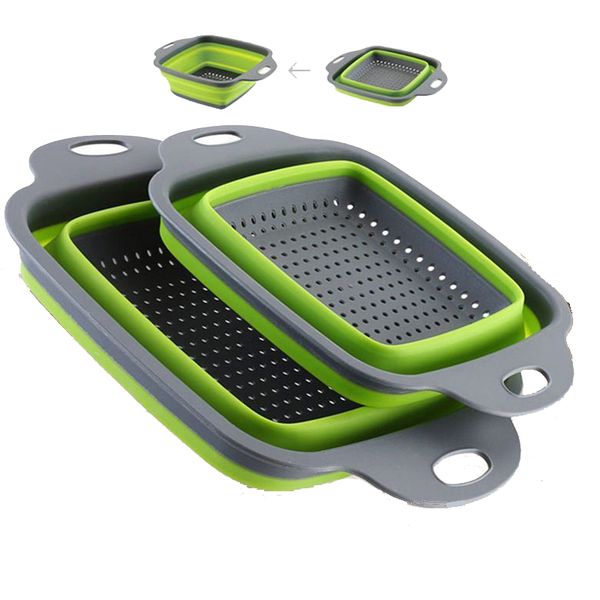 2 parts/set kitchen accessories gadgets foldable silicone sieve fruit vegetables wash basket sieve kitchen goods wholesale
2 parts/set kitchen accessories gadgets foldable silicone sieve fruit vegetables wash basket sieve kitchen goods wholesale