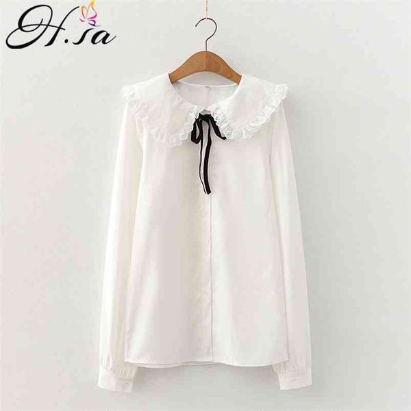 hsa white blouse women long sleeve cotton womens and blouses sweet peter pan collar girl blusas mujer de moda 210430
hsa white blouse women long sleeve cotton womens and blouses sweet peter pan collar girl blusas mujer de moda 210430