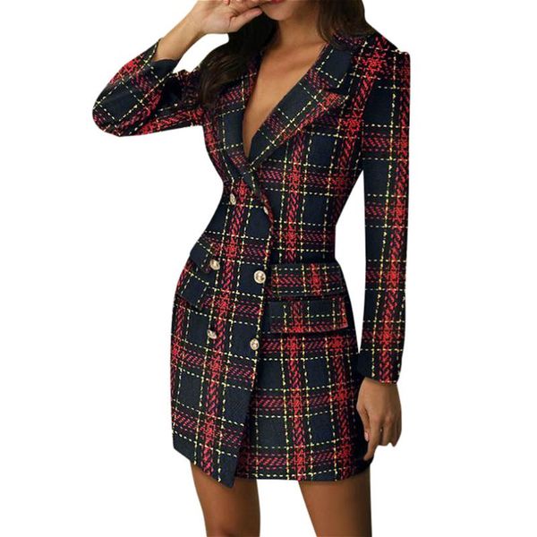 womens double breasted work office dresses ladies long sleeve plaid mini blazer dress trench coat autumn winter casual, Black;gray
womens double breasted work office dresses ladies long sleeve plaid mini blazer dress trench coat autumn winter casual, Black;gray