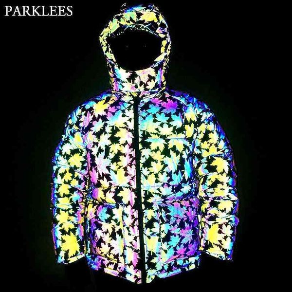maple leaves rainbow reflective hooded jacket men winter reflective padded coat warm jackets male fluorescent outwear 210522, Black;brown
maple leaves rainbow reflective hooded jacket men winter reflective padded coat warm jackets male fluorescent outwear 210522, Black;brown
