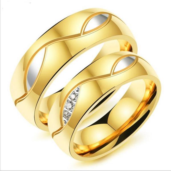 wedding rings romantic lovers ring for men women gold color stainless steel cubic zirconia band couple promise jewelry gj502j, Slivery;golden
wedding rings romantic lovers ring for men women gold color stainless steel cubic zirconia band couple promise jewelry gj502j, Slivery;golden