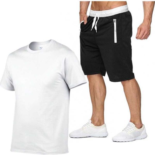 men's tracksuits 2021 cotton t-shirt + sports shorts suit summer high-quality running, Gray
men's tracksuits 2021 cotton t-shirt + sports shorts suit summer high-quality running, Gray