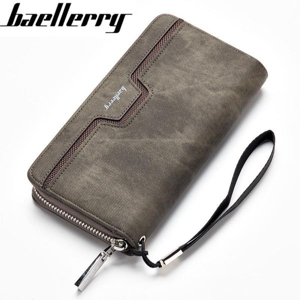 baellerry men's long zipper purse pu leather hand bag business leisure multi-functional youth wallets, Red;black
baellerry men's long zipper purse pu leather hand bag business leisure multi-functional youth wallets, Red;black