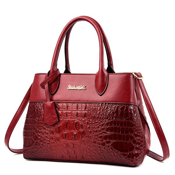 fashion womens totes bag european and american style handbag large capacity outdoor crocodile pattern shoulder bag
fashion womens totes bag european and american style handbag large capacity outdoor crocodile pattern shoulder bag