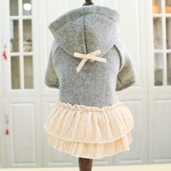 teddy pet dog clothes during the spring and autumn outfit small dogs gray woolen cloth skirt dress cake apparel
teddy pet dog clothes during the spring and autumn outfit small dogs gray woolen cloth skirt dress cake apparel