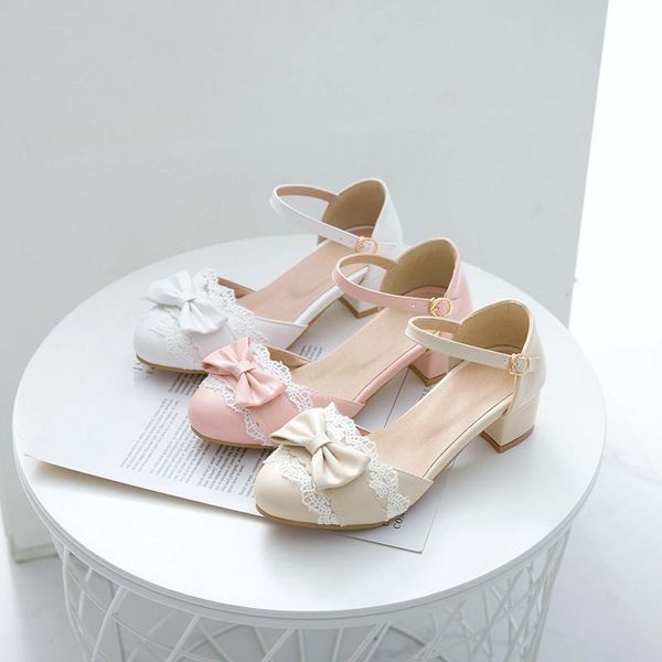 dress shoes yqbtdl summer 2021 bow lace sweet ladies block chunky med heels mary jane women pumps pink white princess lolita 42, Black
dress shoes yqbtdl summer 2021 bow lace sweet ladies block chunky med heels mary jane women pumps pink white princess lolita 42, Black