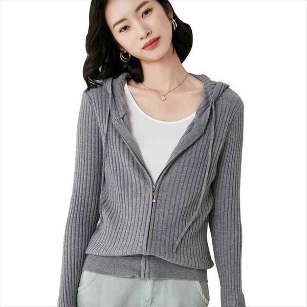 hooded knitted cardigan womens sweaters spring and autumn casual loose jacket zipper base large size wild feminine sweater coat, White;black
hooded knitted cardigan womens sweaters spring and autumn casual loose jacket zipper base large size wild feminine sweater coat, White;black