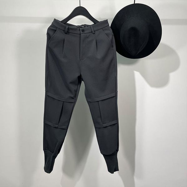 men's pants spring and autumn men's tide brand function all - match slim simple cargo fashion sports bundle foot, Black
men's pants spring and autumn men's tide brand function all - match slim simple cargo fashion sports bundle foot, Black