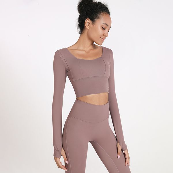 women's t-shirt sports bra yoga suit long sleeve t-shirt with breast pad solid color tight fitness shirt match for leggings e1n9, White
women's t-shirt sports bra yoga suit long sleeve t-shirt with breast pad solid color tight fitness shirt match for leggings e1n9, White