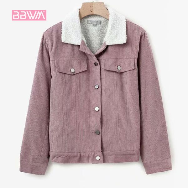 autumn women's fashion wild korean version of the slim collar long-sleeved corduroy jacket 210507, Black;brown
autumn women's fashion wild korean version of the slim collar long-sleeved corduroy jacket 210507, Black;brown