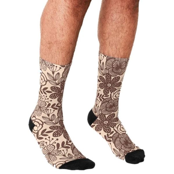 men's socks 2021 funny brown retro floral pattern printed hip hop men happy cute boys street style crazy for, Black
men's socks 2021 funny brown retro floral pattern printed hip hop men happy cute boys street style crazy for, Black