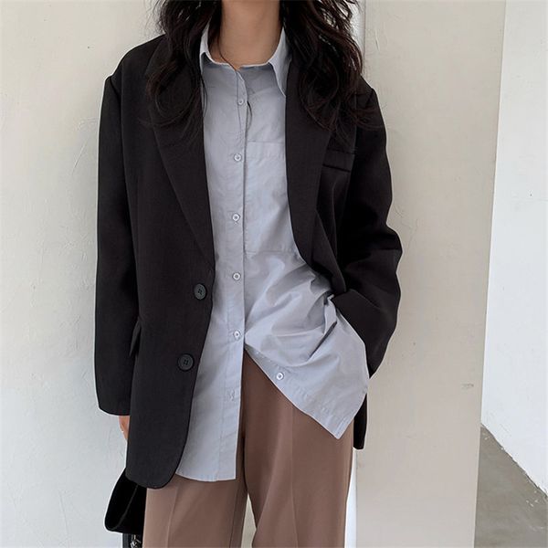 gentle black casual fashion all match brief chic office lady solid belt woolen leisure women loose blazers 210421, White;black
gentle black casual fashion all match brief chic office lady solid belt woolen leisure women loose blazers 210421, White;black