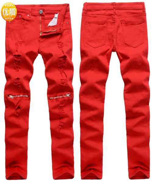 new men's pierced knee zipper pure cut leisure slim little foot elastic night club trendy pants 0303, Blue
new men's pierced knee zipper pure cut leisure slim little foot elastic night club trendy pants 0303, Blue