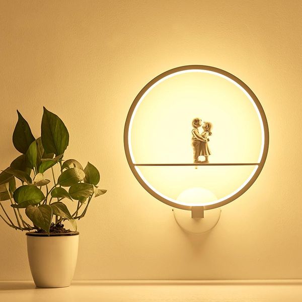 wall lamp 18w led lamps modern bedroom simple couple hug style living room reading foyer lighting ac90-260v
wall lamp 18w led lamps modern bedroom simple couple hug style living room reading foyer lighting ac90-260v