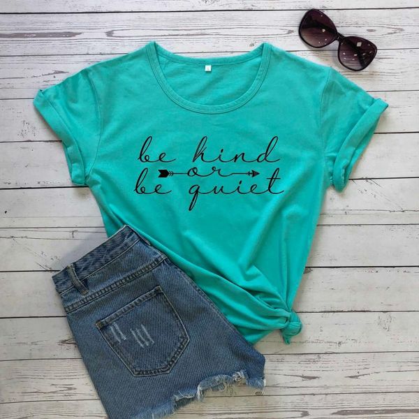 women's t-shirt be kind or quiet slogan fashion pure cotton aesthetic tumblr young hipster grunge camisetas street t shirt tees, White
women's t-shirt be kind or quiet slogan fashion pure cotton aesthetic tumblr young hipster grunge camisetas street t shirt tees, White