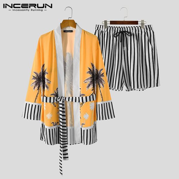 men's tracksuits incerun fashion men sets hawaiian printed striped patchwork open stitch shirt beach shorts 2 pieces 2021 streetwear su, Gray
men's tracksuits incerun fashion men sets hawaiian printed striped patchwork open stitch shirt beach shorts 2 pieces 2021 streetwear su, Gray