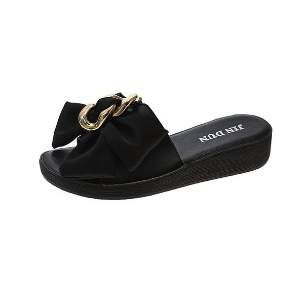 slippers 2021 summer women's pure color simple and sweet all-match bowknot modified open-toed small fresh, Black
slippers 2021 summer women's pure color simple and sweet all-match bowknot modified open-toed small fresh, Black