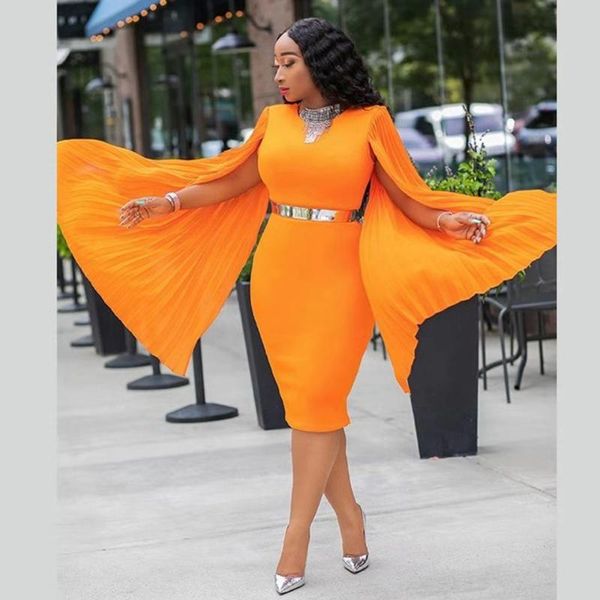 ethnic clothing african dresses lady 2021 fashion cloak sleeves split slim pleated dress with diamond waistband elegant pure color, Red
ethnic clothing african dresses lady 2021 fashion cloak sleeves split slim pleated dress with diamond waistband elegant pure color, Red