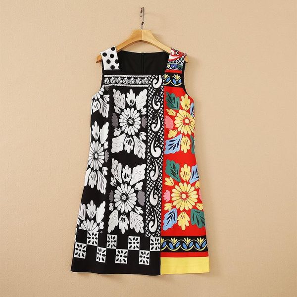 casual dresses european and american women's wear for spring 2021 sleeveless square collar with beaded vintage print fashion dress, Black;gray
casual dresses european and american women's wear for spring 2021 sleeveless square collar with beaded vintage print fashion dress, Black;gray