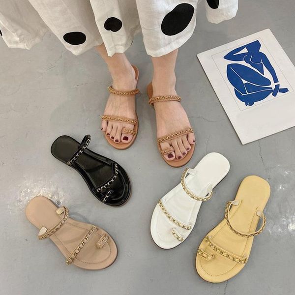 slippers sandals women 2021 flat bow solid color ladies chain slides casual slip on female flip flops solft shoes outdoor, Black
slippers sandals women 2021 flat bow solid color ladies chain slides casual slip on female flip flops solft shoes outdoor, Black