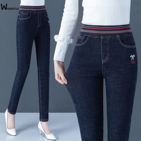 casual plus size denim trousers for women slim vintage straight leg jeans elastic high waist embroidery stretch mom pencil women's, Blue
casual plus size denim trousers for women slim vintage straight leg jeans elastic high waist embroidery stretch mom pencil women's, Blue
