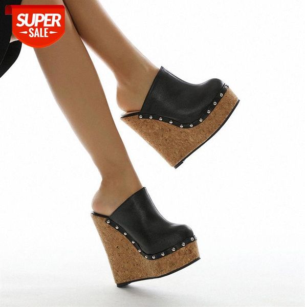 zi ling early new arrivals studded wedge heels comfortable mules large size women's shoes #mj6n, Black
zi ling early new arrivals studded wedge heels comfortable mules large size women's shoes #mj6n, Black