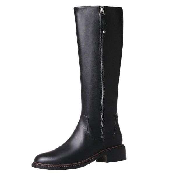 boots fashion winter knee high genuine leather rouned toe thick med heels ladies 2021 party shoes woman size 41 42 43, Black
boots fashion winter knee high genuine leather rouned toe thick med heels ladies 2021 party shoes woman size 41 42 43, Black