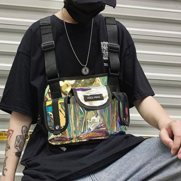 women tactical chest rig bags pvc transparent jelly bag function streetwear hip hop adjustable vest waist
women tactical chest rig bags pvc transparent jelly bag function streetwear hip hop adjustable vest waist