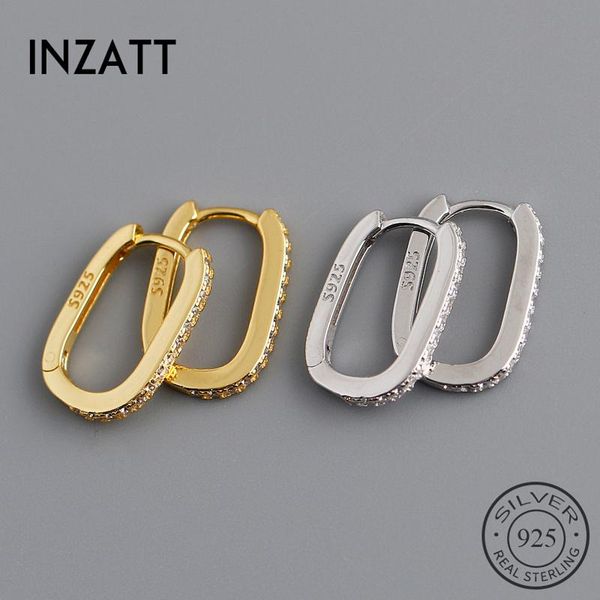 hoop & huggie inzains real 925 sterling silver zircon oval earrings for fashion women punk fine jewelry 18k gold accessories gift, Golden;silver
hoop & huggie inzains real 925 sterling silver zircon oval earrings for fashion women punk fine jewelry 18k gold accessories gift, Golden;silver