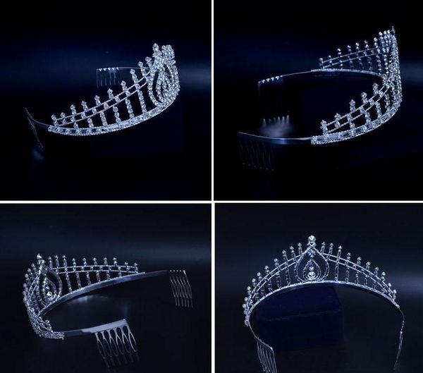 2021 miss beauty pageant crown rhinestone crystal wedding events bridal accessories headpieces headband hair comb, White
2021 miss beauty pageant crown rhinestone crystal wedding events bridal accessories headpieces headband hair comb, White