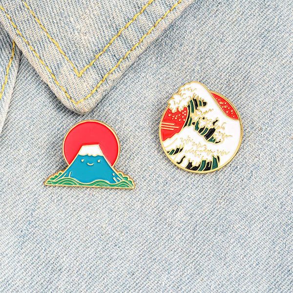 creative personality tsunami rising enamel alloy brooch personalized collar paint dripping pin badge, Gray
creative personality tsunami rising enamel alloy brooch personalized collar paint dripping pin badge, Gray