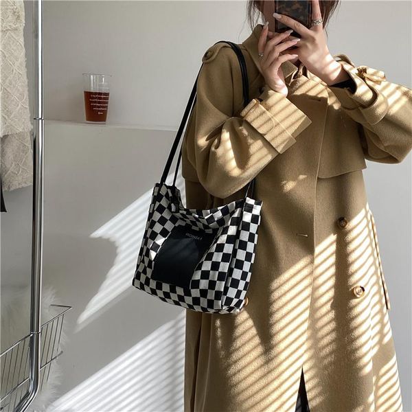 evening bags larger capacity tote canvas bag female ins fashion checkerboard letter underarm women casual student square shoulder
evening bags larger capacity tote canvas bag female ins fashion checkerboard letter underarm women casual student square shoulder