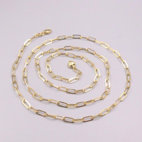 pure 18k yellow gold necklace 3mm hollow long square link chain adjustable 8g / 25.6inch men women lucky gift chains, Silver
pure 18k yellow gold necklace 3mm hollow long square link chain adjustable 8g / 25.6inch men women lucky gift chains, Silver